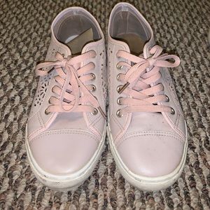 Waterproof cutout sneakers